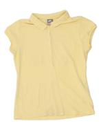 NIKE Womens Polo Shirt UK 16/18 Large Yellow Cotton, Kleding | Dames, Verzenden, Nieuw