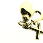 Gouden hanger; Geloof, hoop en liefde (Hanger of bedel), Sieraden, Tassen en Uiterlijk, Bedels, Ophalen of Verzenden, Gebruikt