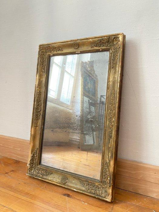 Wandspiegel - Hout - Kwikglas, Antiek en Kunst, Antiek | Overige Antiek