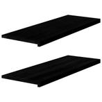 vidaXL Vensterbanken 2 st 110x40x2 cm massief eikenhout, Doe-het-zelf en Verbouw, Kozijnen en Schuifpuien, Verzenden, Nieuw