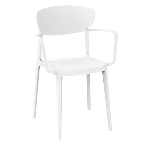 Stoel | LUGANO | Kunststof | White | In-/Outdoor |, Zakelijke goederen, Horeca | Keukenapparatuur, Nieuw in verpakking, Verzenden