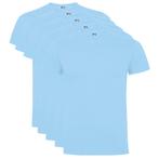 5 pack t-shirt Dogo Premium Licht Blauw, Overige kleuren, Roly, Verzenden, Nieuw