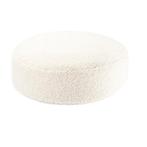 Zitzak Ottoman van zachte teddy stof – kleur Cream white, Ophalen of Verzenden, Nieuw