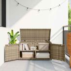 vidaXL Tuinkast 110x55x60,5 cm poly rattan beige, Verzenden, Nieuw