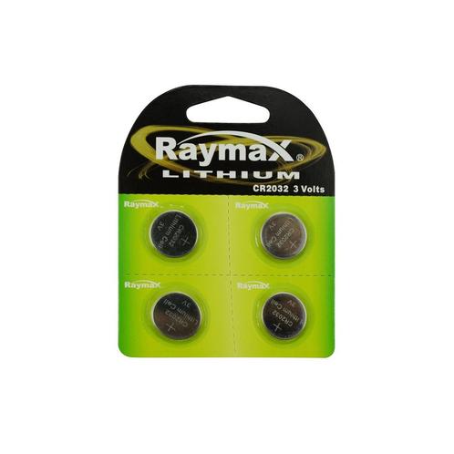 Raymax Lithium knoopcel CR2032 - 3V - 4 stuks - veelzijdi..., Audio, Tv en Foto, Accu's en Batterijen, Nieuw, Ophalen of Verzenden