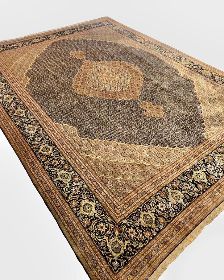 Groot Perzisch tapijt Tabriz Mahi 355x255 wollen vloerkleed, Huis en Inrichting, Stoffering | Tapijten en Kleden, 200 cm of meer