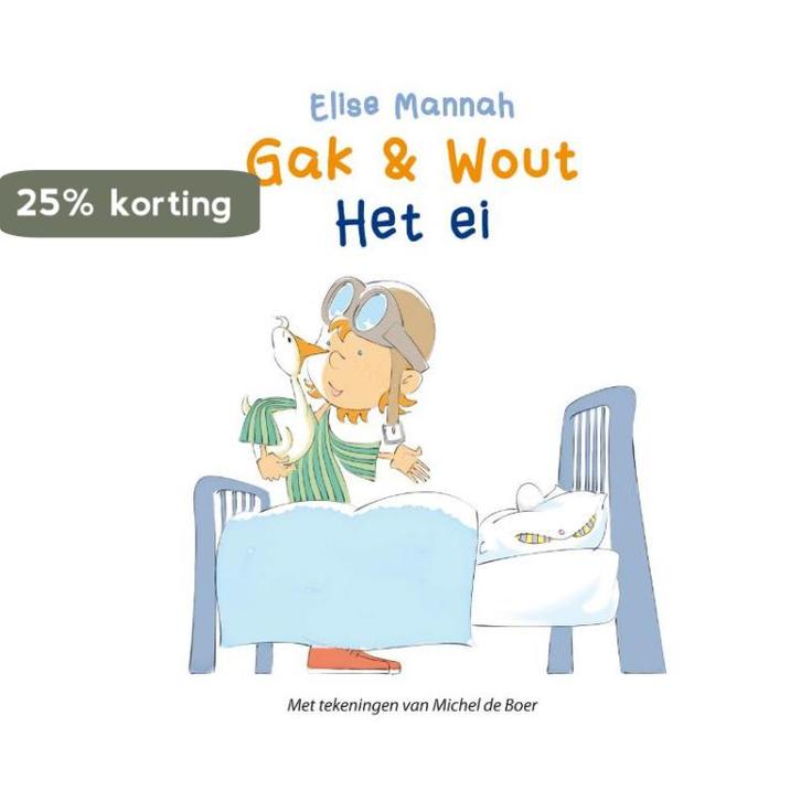 Het ei / Gak en Wout 9789087820374 Elise Mannah, Boeken, Overige Boeken, Zo goed als nieuw, Verzenden