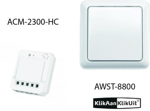 Klikaanklikuit Schakel inbouwset - AWST-8800 + ACM-2300-..., Doe-het-zelf en Verbouw, Elektra en Kabels