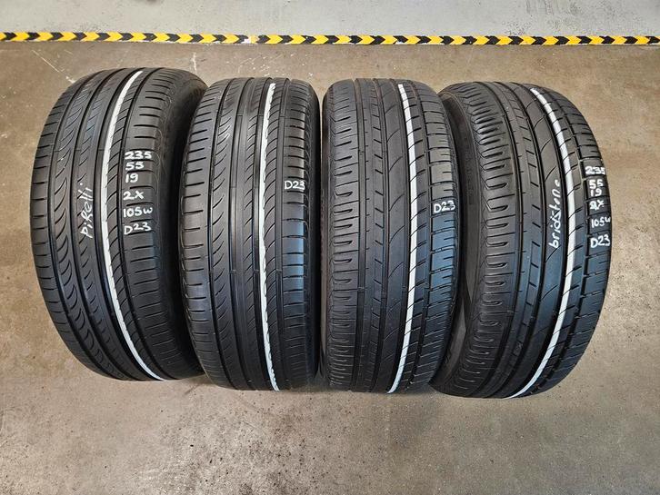 235/55/19 105W PIRELLI/BRIDGESTONE D23 6,1/6,8MM PROFIEL, Auto-onderdelen, Banden en Velgen, 19 inch, Erkend duurzaam, Zomerbanden