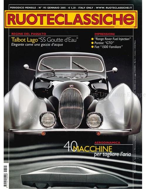 2005 RUOTECLASSICHE MAGAZINE 193 ITALIAANS, Boeken, Auto's | Folders en Tijdschriften
