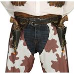 Dubbele cowboy holsters met revolvers volwassenen - Pistol.., Hobby en Vrije tijd, Feestartikelen, Verzenden, Nieuw