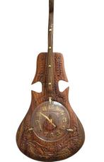 Wandklok - hout - 2010-2020 - houten wandklok met, Antiek en Kunst