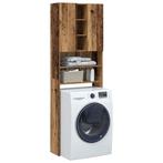 vidaXL Wasmachinekast 64x25,5x190 cm oud houtkleurig, Verzenden, Nieuw