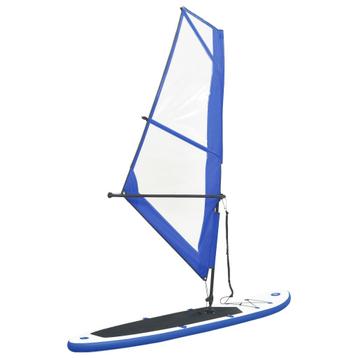 vidaXL Stand-up paddleboard opblaasbaar met zeilset blauw en beschikbaar voor biedingen