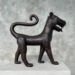 sculptuur, Sculpture, Gorgeous Walking Benin Leopard, Antiek en Kunst