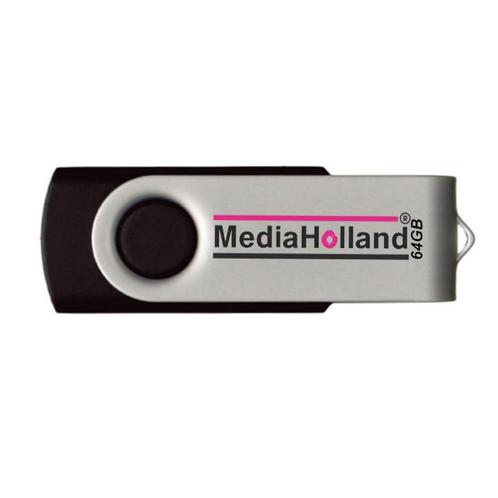 MediaHolland® USB Stick USB2.0 Twister 64GB MediaHolland, Computers en Software, USB Sticks, Verzenden