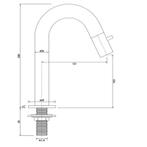 Opbouw Fonteinkraan Brauer Copper Edition Met Gebogen, Doe-het-zelf en Verbouw, Ophalen of Verzenden, Nieuw