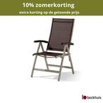 Sieger Bodega klapstoel aluminium - Champagne/Mocha, Ophalen of Verzenden, Nieuw, Overige materialen