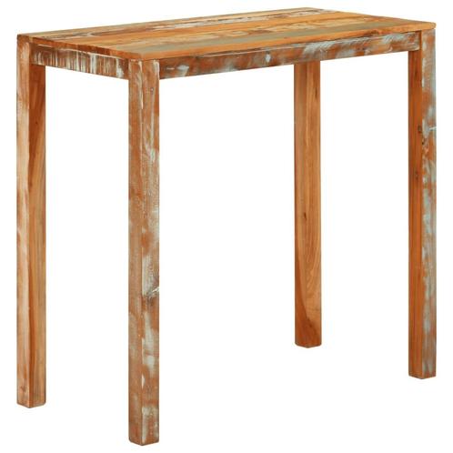 vidaXL Bartafel 112x55x108 cm gerecycled massief mangohout, Huis en Inrichting, Tafels | Bijzettafels, Nieuw, Hout, 60 cm of meer