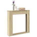 vidaXL Haardombouw 100x20x100 cm bewerkt hout sonoma, Huis en Inrichting, Haarden, Verzenden, Nieuw