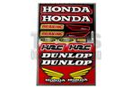 Stickerset sponsor Honda / Dunlop 14-delig, Ophalen of Verzenden, Nieuw