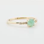 Zonder Minimumprijs - Ring 14 kt. - 0.52ct. tw. Smaragd, Sieraden, Tassen en Uiterlijk, Ringen, Nieuw