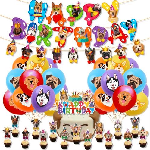 40-delige Honden party decoratie set Happy Birthday Dogs, Dieren en Toebehoren, Honden-accessoires, Nieuw, Verzenden