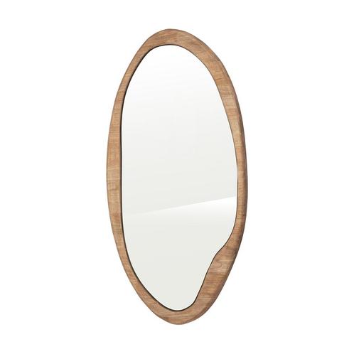 *WOONWINKEL* By-Boo Laban Large Houten Spiegel Organisch, Huis en Inrichting, Woonaccessoires | Spiegels, Nieuw, Verzenden