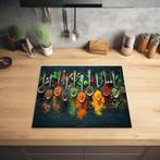 KitchenYeah® Inductie beschermer 60x52 cm - Kruiden - Lepels, Ophalen of Verzenden, Zo goed als nieuw