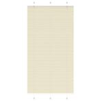 vidaXL Plissé rolgordijn 105x200cm stofbreedte 104,4cm, Verzenden, Nieuw, Crème