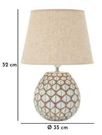 TAFELLAMP TIBET RESIN CM Ø35X52, Huis en Inrichting, Lampen | Tafellampen, Ophalen of Verzenden, Nieuw