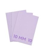 HEMA Schriften lila A4 geruit 10mm - 3 stuks, Diversen, Verzenden, Nieuw