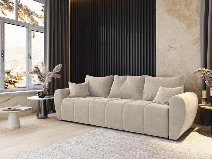 *SALE* Slaapbank met Opbergruimte Max | Beige €549,-, Huis en Inrichting, Banken | Bankstellen, 200 tot 250 cm, 75 tot 100 cm