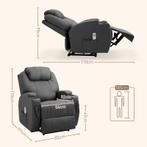TRUUSK Massagestoel, Elektrisch Verstelbaar, 8 Trilpunten, B, Huis en Inrichting, Fauteuils, Verzenden, Nieuw