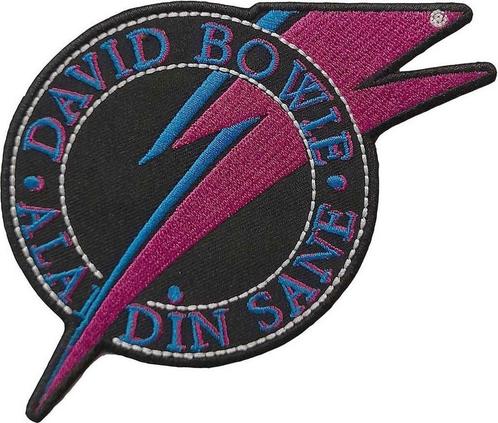 David Bowie - Aladdin Sane - Patch officiële merchandise, Verzamelen, Muziek, Artiesten en Beroemdheden, Kleding, Nieuw, Ophalen of Verzenden