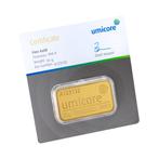 Umicore 50 gram goudbaar met certificaat, Verzenden