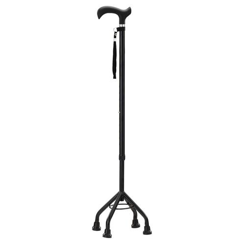 Wandelstok met 4 poten Zwart, Diversen, Verpleegmiddelen, Ophalen of Verzenden