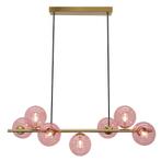 Design hanglamp roze, Remo, Huis en Inrichting, Lampen | Hanglampen, Design, Nieuw, Ophalen of Verzenden, Glas