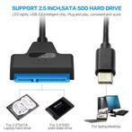 SATA Adapterkabel - SATA naar USB-C (m) - USB 3.1 - SSD/HDD, Computers en Software, Pc- en Netwerkkabels, Verzenden, Nieuw