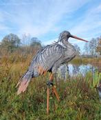 Beeldje - Levensechte reiger XL - metal