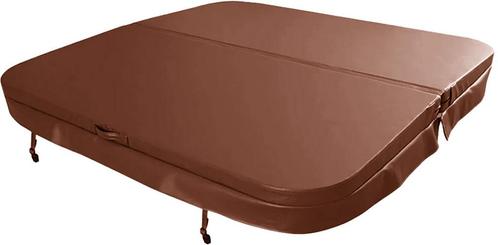 Weau spa cover 200 x 200 cm - Bruin - Radius 18 cm, Tuin en Terras, Zwembad-toebehoren, Nieuw, Verzenden
