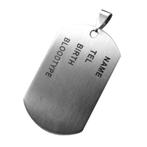 Fako Bijoux - Ketting - RVS - Name Tag - SOS Tekst, Verzenden, Nieuw