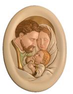 Shan - Reliëf, Sacra Famiglia - 50 cm - Hout, Antiek en Kunst