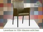 Leren eetkamerstoel Comfort met armleuning, Huis en Inrichting, Stoelen, Nieuw, Leer, Ophalen of Verzenden, Eén