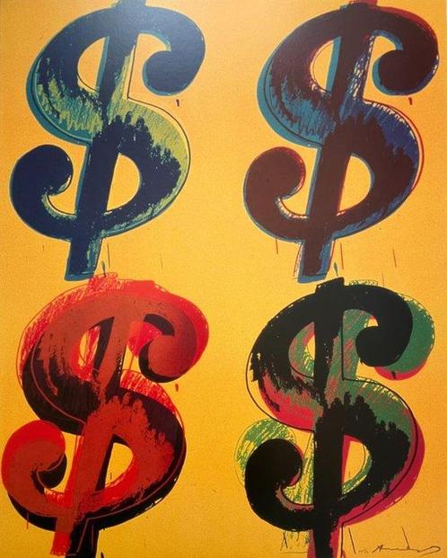 Andy Warhol (after) - 4$ - Offset lithography- TeNeues, Huis en Inrichting, Overige Huis en Inrichting