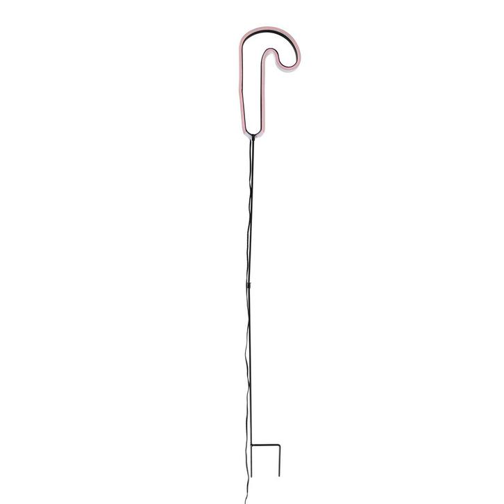 Kerst neon prikspot rood zuurstok incl. LED met timer IP44, Diversen, Kerst, Nieuw, Verzenden