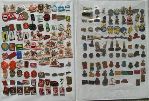 Figuur - Collectie vintage speldjes in album (381) - Metaal, Antiek en Kunst, Antiek | Speelgoed