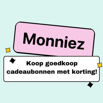 Koop goedkope cadeaubonnen met 100% garantie - Monniez beschikbaar voor biedingen
