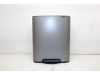 Brabantia Bo Prullenbak - 2 x 30 liter - Afvalscheiding -, Huis en Inrichting, Woonaccessoires | Prullenbakken, Verzenden, Zo goed als nieuw