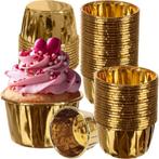 Ruhhy Gouden Muffin Cups - Set van 50 - Aluminium Vetbest..., Huis en Inrichting, Keuken | Keukenbenodigdheden, Ophalen of Verzenden